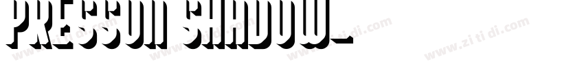 Presson Shadow字体转换